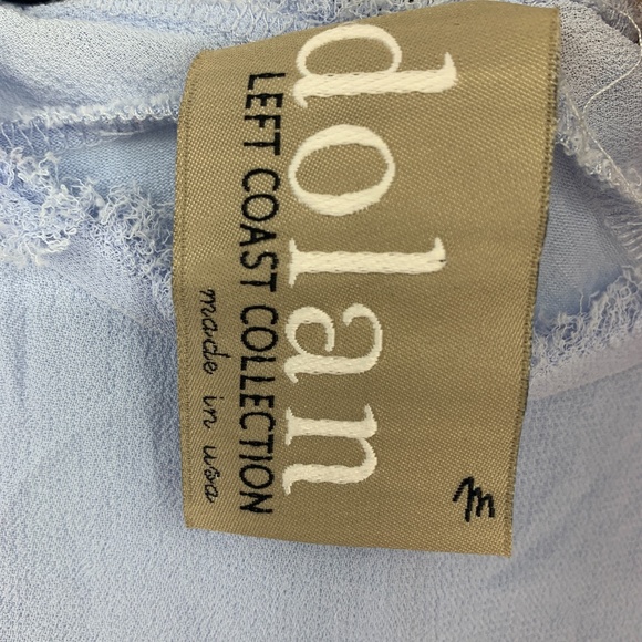 Dolan medium blouse raw edge boat neck 3/4 sleeve - Picture 4 of 5